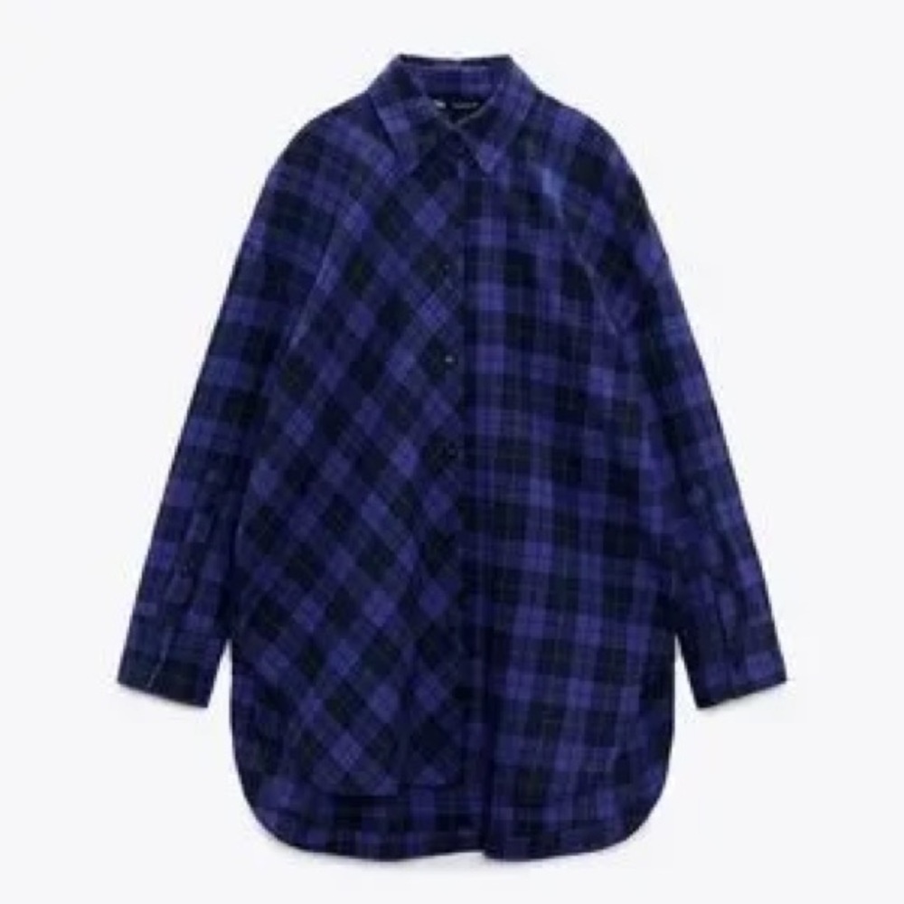 ZARA Plaid Shirt Dress